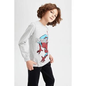 DEFACTO Regular Fit Spiderman Licensed Long Sleeve T-Shirt