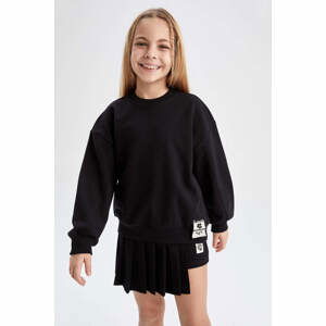 DEFACTO Girl Relax Fit Crew Neck Sweatshirt