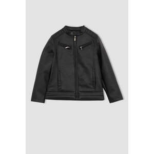 DEFACTO Boy Basic Faux Leather Jacket