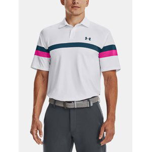 Under Armour Tričko UA T2G Color Block Polo-WHT - Pánské