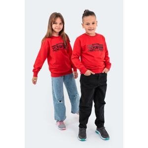 Slazenger Duna Kids Unisex Sweatshirt Red