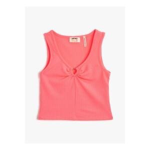 Koton Solid Pink Girls' Undershirt 3skg30039ak