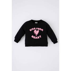 DEFACTO Baby Girl Oversize Fit Soft Feather Sweatshirt