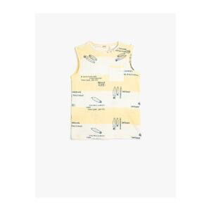 Koton Tank Top Sleeveless Printed Cotton