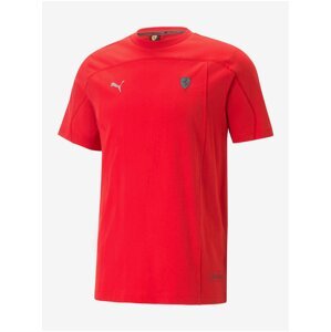 Červené pánské tričko Puma Ferrari Style - Pánské
