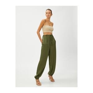 Koton Tie Waist Jogger Trousers Relaxed Cut
