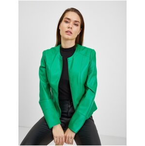 Orsay Zelená dámská koženková bunda - Dámské
