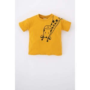 DEFACTO Baby Boy Regular Fit Crew Neck Animal Patterned Sustainable Short Sleeve T-Shirt