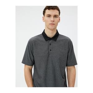 Koton Polo T-Shirt with Short Sleeves and Buttons Cotton