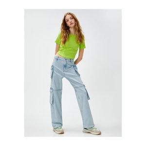 Koton Cargo Jeans High Waist - Bianca Jeans