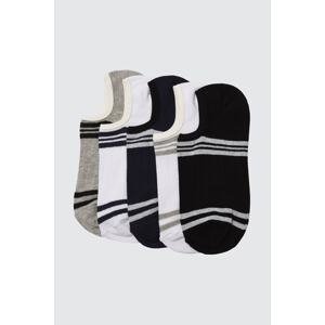 Trendyol Men's 5-Pack Multi Color Silicone Socks