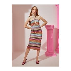 Koton Rachel Araz X - Midi Length Dress With Window Detail