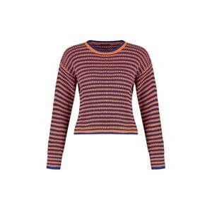 Trendyol Saks Crop Striped Knitwear Sweater