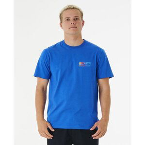 Tričko Rip Curl SURF REVIVAL DECAL TEE Retro Blue