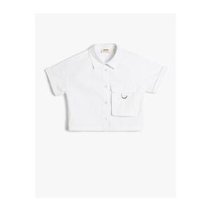 Koton Shirt Short Sleeve Pocket Detailed Cotton