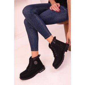 Soho Women's Black Boots & Booties 13779