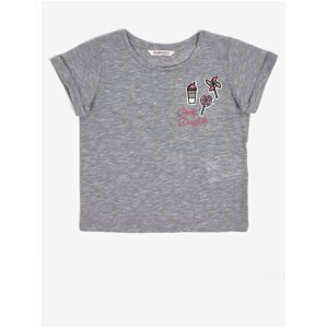Šedé holčičí žíhané tričko CAMAIEU - Holky