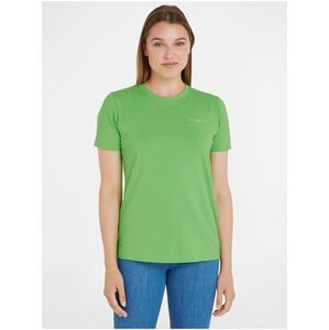 Světle zelené dámské tričko Tommy Hilfiger 1985 - Dámské
