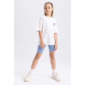 DEFACTO Girl Short Sleeve T-Shirt Shorts 2-Pack Set