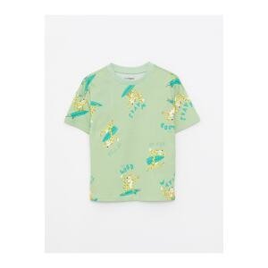 LC Waikiki Crew Neck Short Sleeve Printed Cotton Baby Boy T-Shirt