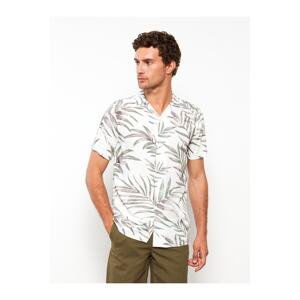 LC Waikiki Regular Fit Short Sleeve Patterned Viscose Men's Shirt.