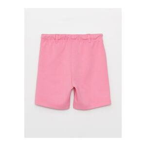 LC Waikiki Basic Girls' Shorts with Elastic Waist.