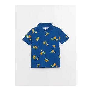 LC Waikiki Lcw Baby Polo Neck Short Sleeve Printed Baby Boy T-Shirt