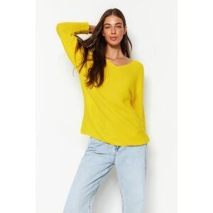 Trendyol Yellow Oversized Knitwear Sweater