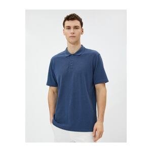 Koton Polo Neck T-shirt Short Sleeve Buttoned