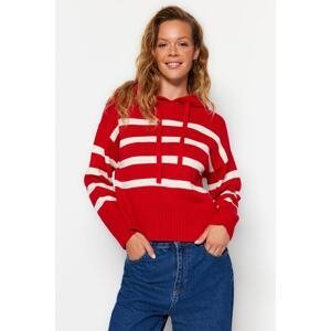 Trendyol Red Hoodie Knitwear Sweater