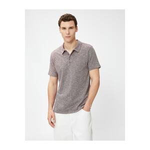 Koton Polo Neck T-Shirt Buttoned Short Sleeve