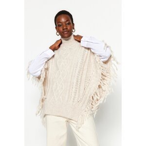 Trendyol Stone Wide fit Knitwear Poncho