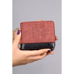 Polo Air Men's Denim Patterned Sports Wallet Claret Red
