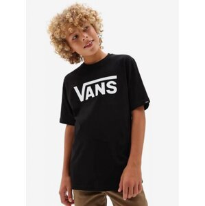 Vans CLASSIC black/white dětské triko s krátkým rukávem - černá - Holky