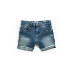 Koton Girls' Light Indigo Shorts & Bermuda