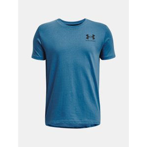 Under Armour Tričko UA B SPORTSTYLE LEFT CHEST SS-BLU - Kluci