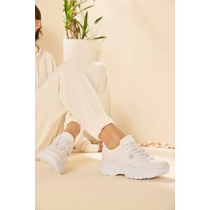 Yaya by Hotiç Women's White Sneakers