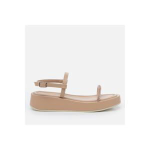 Yaya by Hotiç Women's Natural Footwear Flat Sandals