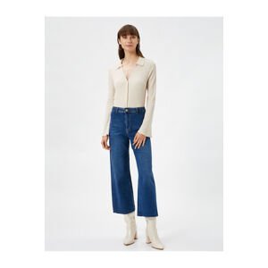 Koton Short Flared Jeans with Normal Waist - Sandra Jean