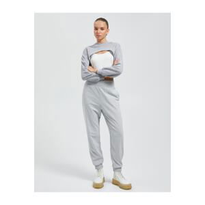 Koton Jogger Sweatpants High Waist Pocket Detailed