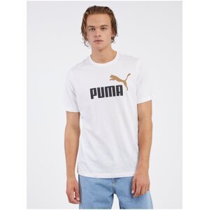 Bílé pánské tričko Puma ESS+ 2 - Pánské