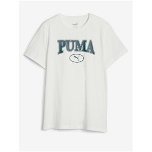 Krémové klučičí tričko Puma Squad - Kluci