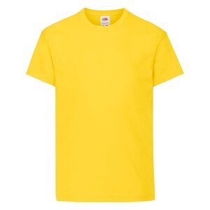 Yellow T-shirt for Children Original Fruit of the Loom
