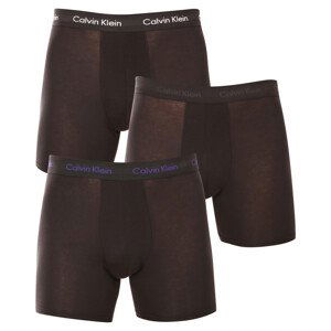 3PACK pánské boxerky Calvin Klein černé