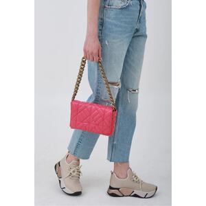 Madamra Fuchsia Women's Chain Quilted Shoulder Bag