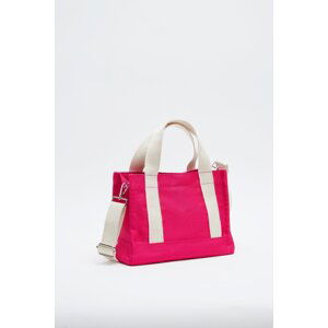 Madamra Fuchsia Women's Cross Strap Canvas Bag