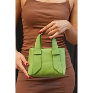 Madamra Green Women's Double Handle Strap Shoulder Bag