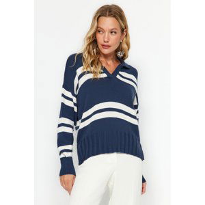 Trendyol Indigo Polo Neck Knitwear Sweater