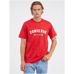 Červené unisex tričko Converse Go-To All Star - Pánské