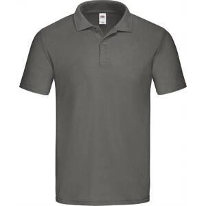 Graphite Men's Polo Shirt Original Polo Friut of the Loom